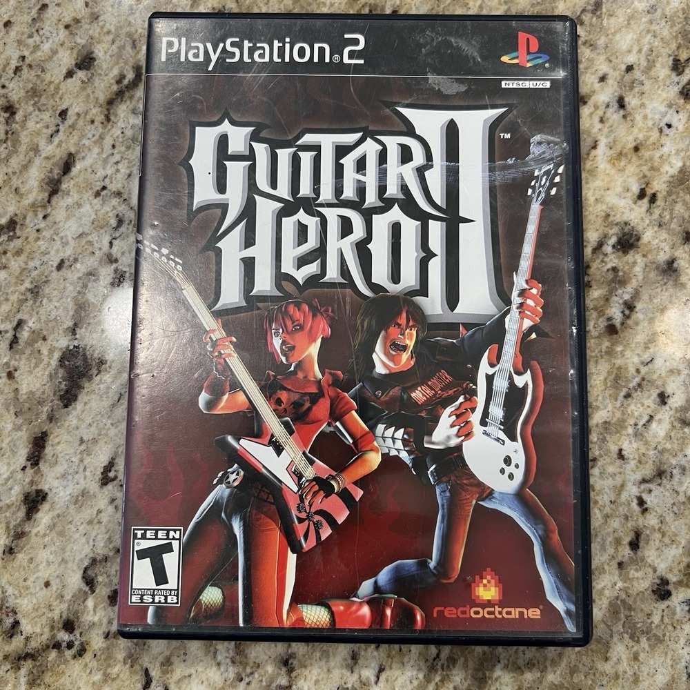 Guitar Hero 2‎ Sony PlayStation 2 PS2 Video Game COMPLETE